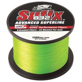 Sufix 832&reg; Advanced Superline&reg; Braid - 15lb - Neon Lime - 1200 yds