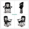 SUNNYFEEL XL Oversized Camping Chair, Folding Camp Chairs for Adults Heavy Duty Big Tall 300 LBS