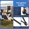 Hammock Camping Chair with Retractable Footrest and Carrying Bag