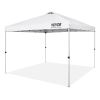 VEVOR Pop Up Canopy Tent, 10 x 10 ft, 250 D PU Silver Coated Tarp, with Portable Roller Bag and 4 Sandbags