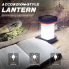 Solar Lantern Camping, Collapsible Solar Camping Light Rechargable,LED Portable USB Solar Lamp IP54 Waterproof Lights for Backpacking Gear