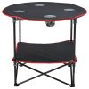 VEVOR Folding Camping Table, Outdoor Portable Side Tables, Lightweight Fold Up Table