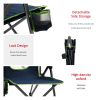 UNNYFEEL  Outdoor Reclining Camping Chairs Adjustable 3 Position Foldable Heavy Duty Adults 300 LBS Capacity For Adults Lounge With Cup Holder