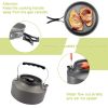 2-3 People Outdoor Teapot Set Pot Combination Camping Folding Pot Cookware Set