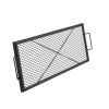 VEVOR X-Marks Fire Pit Grill Grate, Rectangle Cooking Grate, Heavy Duty Steel Campfire BBQ Grill Grid with Handle & Support X Wire