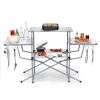 Foldable Outdoor BBQ Table Grilling Stand